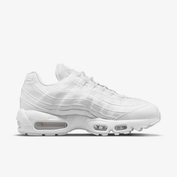 Dámské Tenisky Nike Air Max 95 Bílé Metal Stříbrné Bílé | NK370ZKW