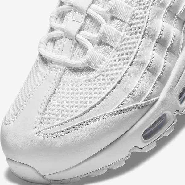 Dámské Tenisky Nike Air Max 95 Bílé Metal Stříbrné Bílé | NK370ZKW