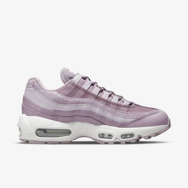 Dámské Tenisky Nike Air Max 95 Fialové Bílé Metal Stříbrné | NK278YLM