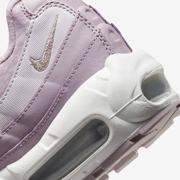 Dámské Tenisky Nike Air Max 95 Fialové Bílé Metal Stříbrné | NK278YLM