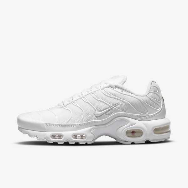 Dámské Tenisky Nike Air Max Plus Bílé Platina Bílé | NK912IMH