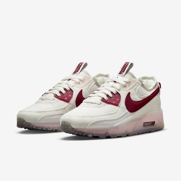 Dámské Tenisky Nike Air Max Terrascape 90 Bílé Růžové Vínové | NK826FVD