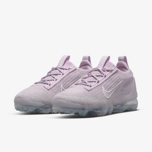 Dámské Tenisky Nike Air VaporMax 2021 FK Světle Růžové Bílé Metal Stříbrné Fialové | NK046FDR