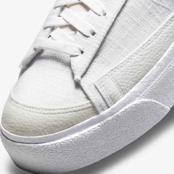 Dámské Tenisky Nike Blazer Low Platformy Next Nature Bílé Růžové Bílé Blankyt | NK142GAM