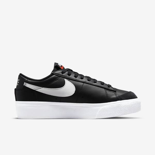 Dámské Tenisky Nike Blazer Low Platformy Černé | NK231ZJH