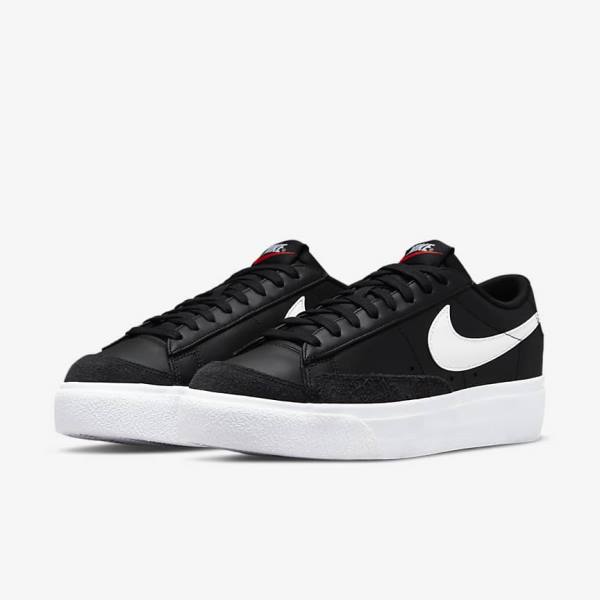 Dámské Tenisky Nike Blazer Low Platformy Černé | NK231ZJH