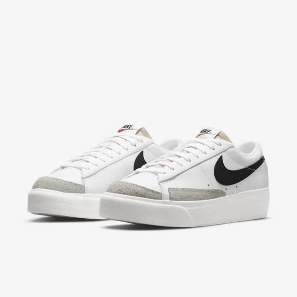 Dámské Tenisky Nike Blazer Low Platformy Bílé | NK420XAI