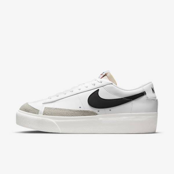 Dámské Tenisky Nike Blazer Low Platformy Bílé | NK420XAI