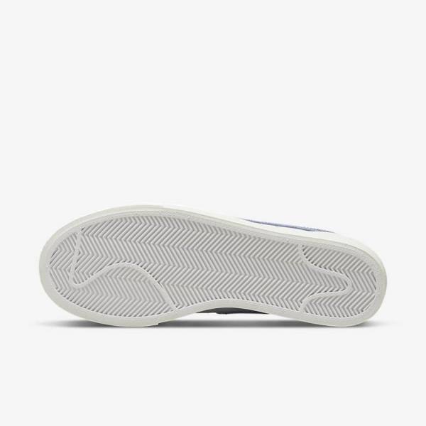 Dámské Tenisky Nike Blazer Low Platformy Bílé Světle Blankyt | NK584QEM