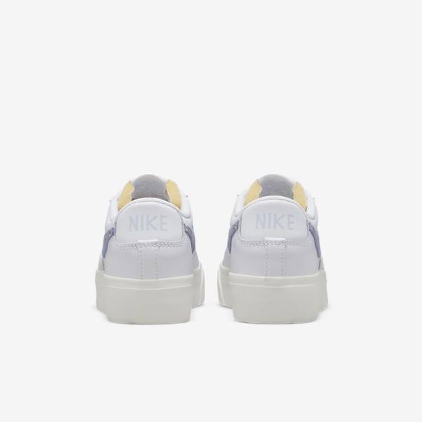 Dámské Tenisky Nike Blazer Low Platformy Bílé Světle Blankyt | NK584QEM