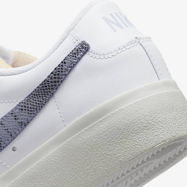 Dámské Tenisky Nike Blazer Low Platformy Bílé Světle Blankyt | NK584QEM