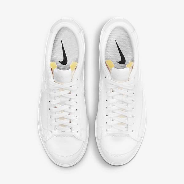 Dámské Tenisky Nike Blazer Low Platformy Bílé | NK679ZUS