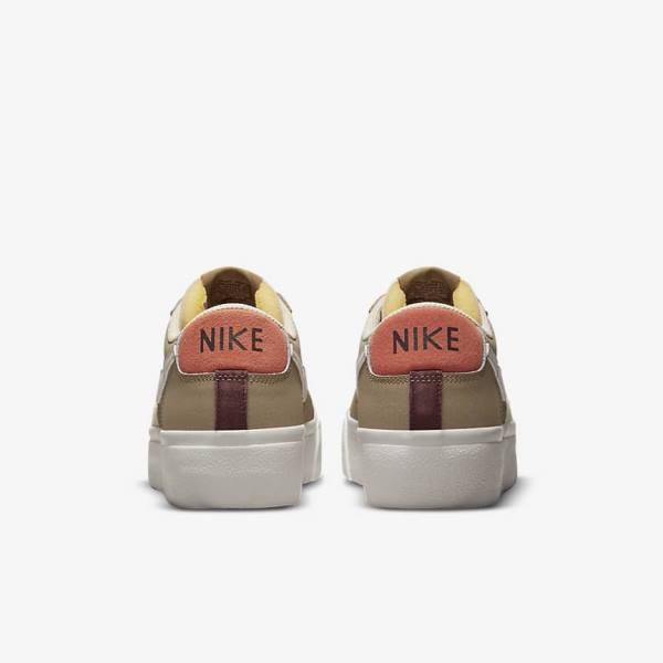 Dámské Tenisky Nike Blazer Low Platformy SP Hnědožlutý Světle Béžový | NK968HZC