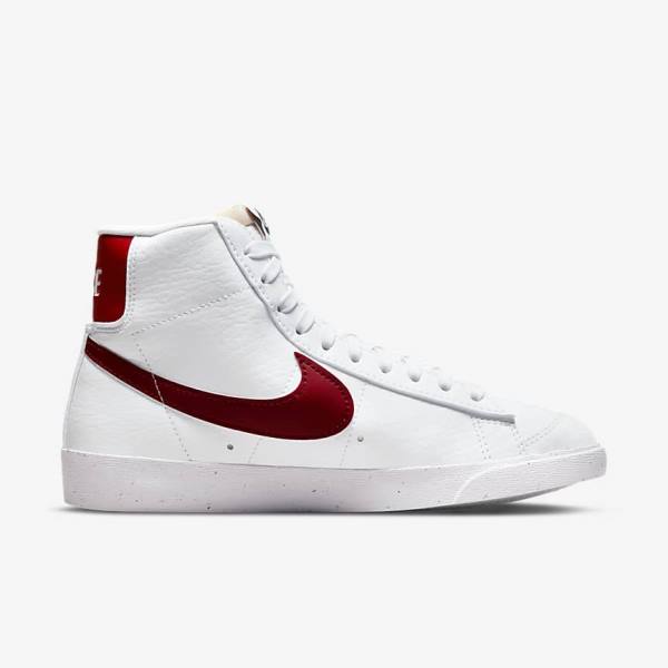 Dámské Tenisky Nike Blazer Mid 77 Next Nature Bílé Černé Červené | NK263KAD