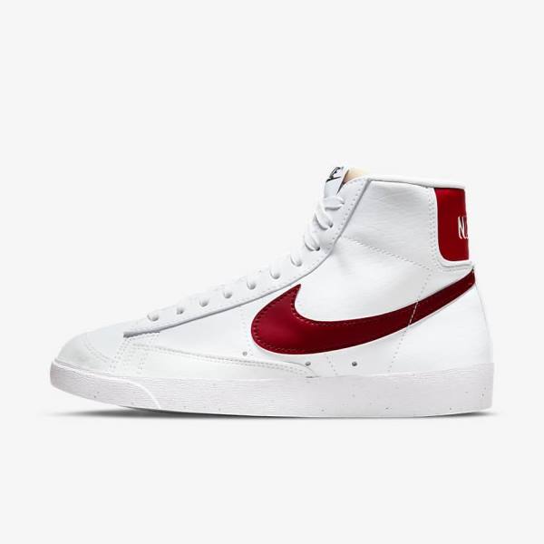 Dámské Tenisky Nike Blazer Mid 77 Next Nature Bílé Černé Červené | NK263KAD