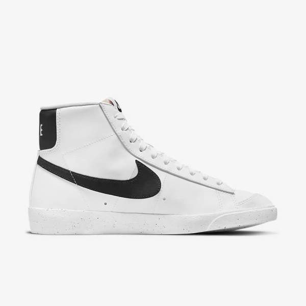 Dámské Tenisky Nike Blazer Mid 77 Next Nature Bílé Černé | NK768DSF