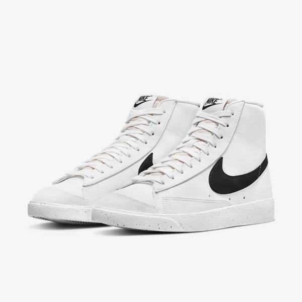 Dámské Tenisky Nike Blazer Mid 77 Next Nature Bílé Černé | NK768DSF