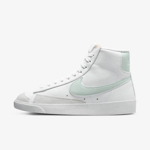 Dámské Tenisky Nike Blazer Mid 77 Next Nature Bílé Zelene | NK819PAD