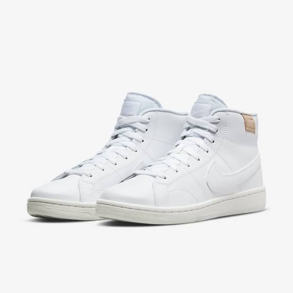 Dámské Tenisky Nike Court Royale 2 Mid Bílé | NK978LYH