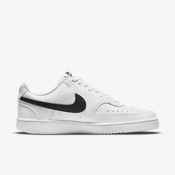 Dámské Tenisky Nike Court Vision Low Next Nature Bílé Černé | NK718ETI