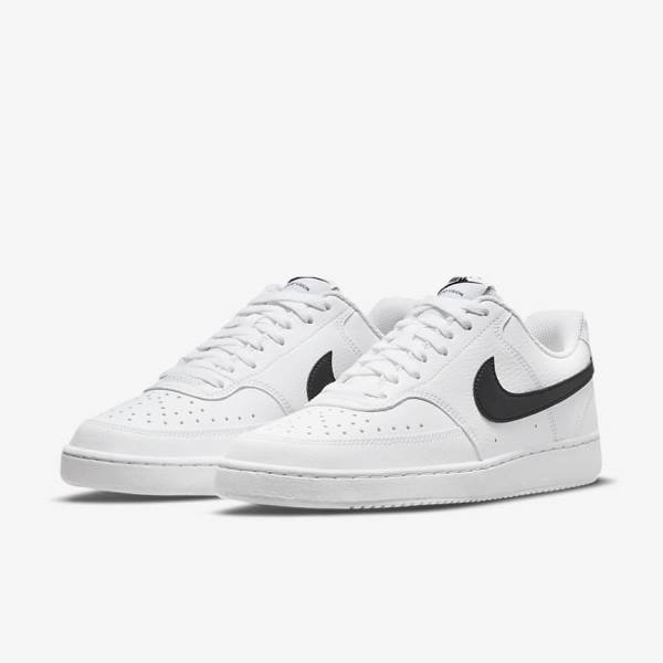 Dámské Tenisky Nike Court Vision Low Next Nature Bílé Černé | NK718ETI