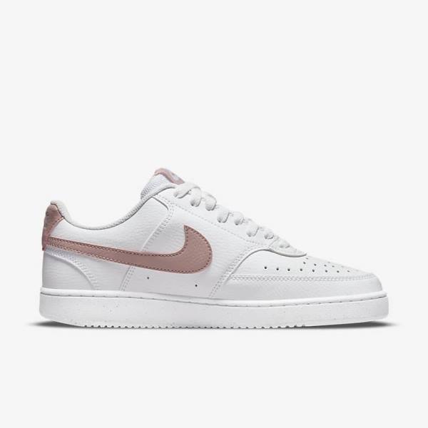 Dámské Tenisky Nike Court Vision Low Next Nature Bílé Růžové | NK839MVO