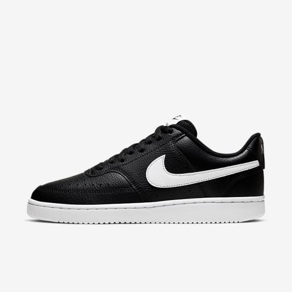 Dámské Tenisky Nike Court Vision Low Černé Bílé | NK819HIC