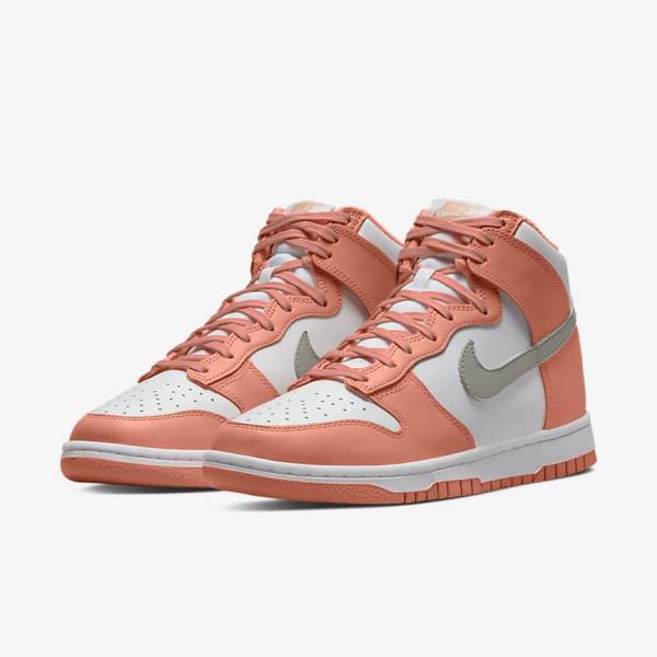 Dámské Tenisky Nike Dunk High Červené Bílé Světle | NK528BQL