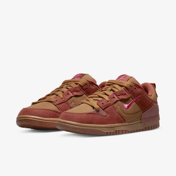 Dámské Tenisky Nike Dunk Low Disrupt 2 Hnědé Oranžové Červené Růžové | NK480IQO