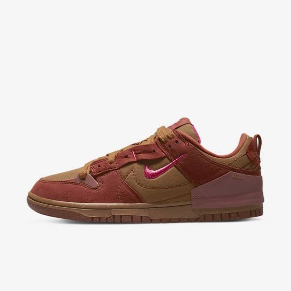 Dámské Tenisky Nike Dunk Low Disrupt 2 Hnědé Oranžové Červené Růžové | NK480IQO