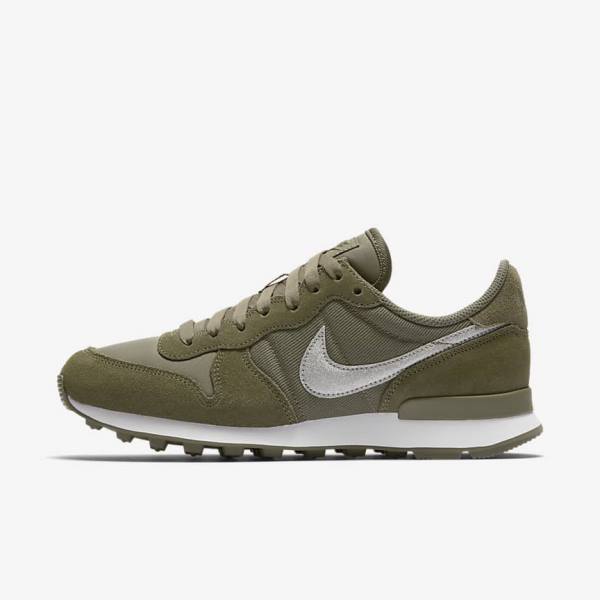 Dámské Tenisky Nike Internationalist Glitter Olivy Zelené Bílé Olivy Zelené | NK671DEQ