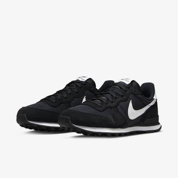 Dámské Tenisky Nike Internationalist Černé Tmavě Šedé Bílé | NK385TOF