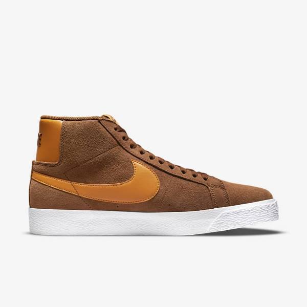 Dámské Tenisky Nike SB Zoom Blazer Mid Bílé Žluté | NK735FPU