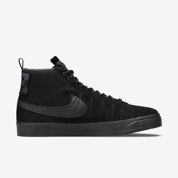 Dámské Tenisky Nike SB Zoom Blazer Mid Premium Černé Tmavě Šedé | NK064GWS