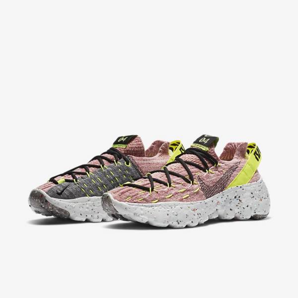 Dámské Tenisky Nike Space Hippie 04 Citrón Světle Růžové Černé | NK145RHO