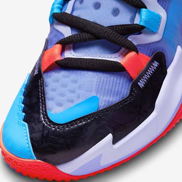 Dětské Basketbalové Boty Nike Jordan Why Not Zer0.5 Older Černé Blankyt Světle Červené | NK306MEK