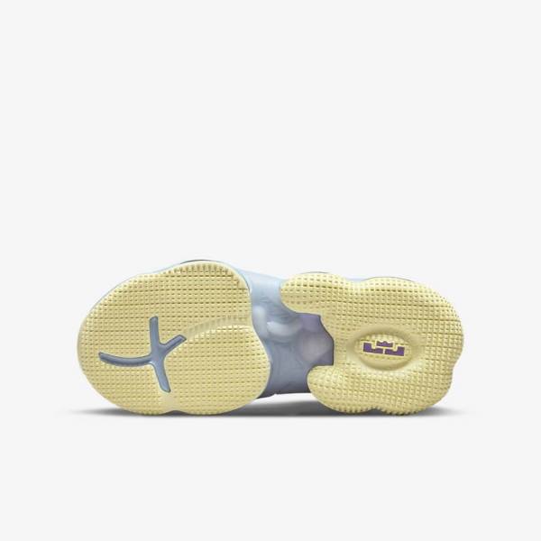 Dětské Basketbalové Boty Nike LeBron 19 Older Blankyt Fialové | NK253RLI