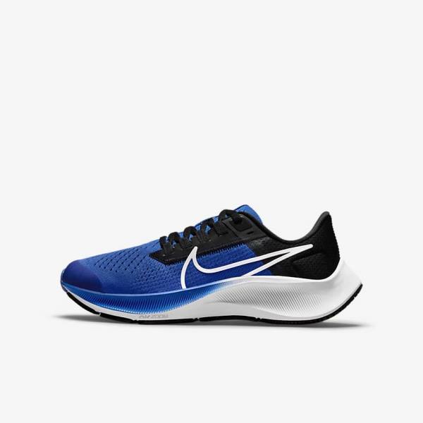 Dětské Běžecké Boty Nike Air Zoom Pegasus 38 Older Silniční Královská Modrá Černé Bílé | NK317TPE