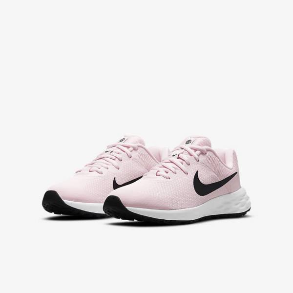 Dětské Běžecké Boty Nike Revolution 6 Older Silniční Růžové Černé | NK310PMY