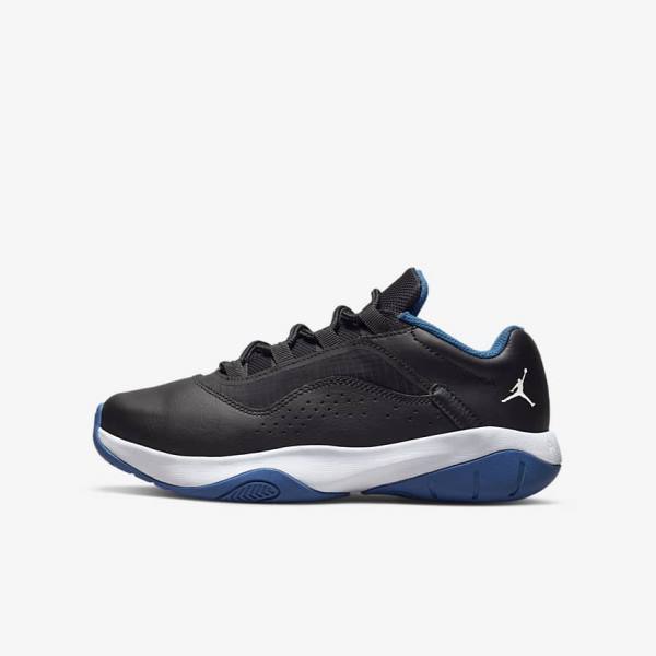 Dětské Jordan Boty Nike Air Jordan 11 CMFT Low Older Černé Tmavě Blankyt Bílé | NK184EYQ