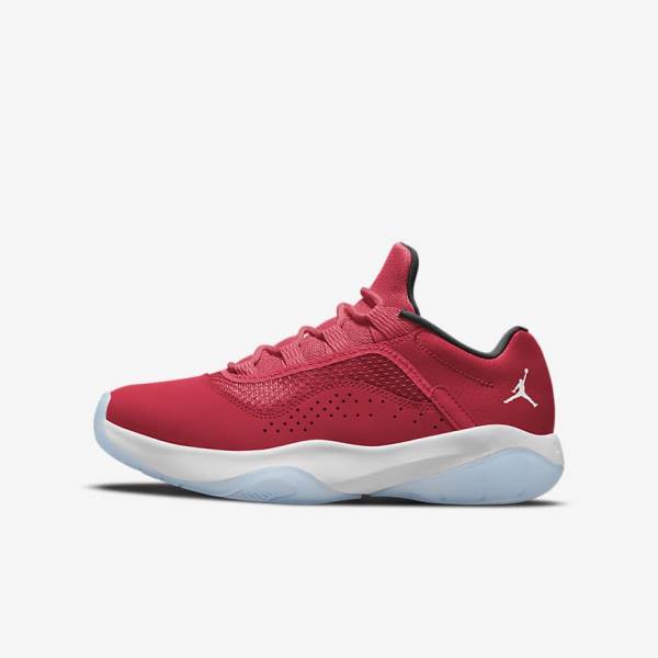 Dětské Jordan Boty Nike Air Jordan 11 CMFT Low Older Červené Černé Bílé | NK310ZGF