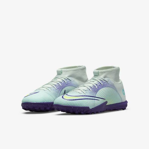 Dětské Kopačky Nike Jr. Mercurial Dream Speed Superfly 8 Academy TF Turf Zelene Fialové Zelene | NK769KXQ