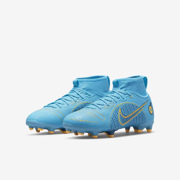 Dětské Kopačky Nike Jr. Mercurial Superfly 8 Academy MG Older Multi-Ground Blankyt Oranžové | NK016WSL