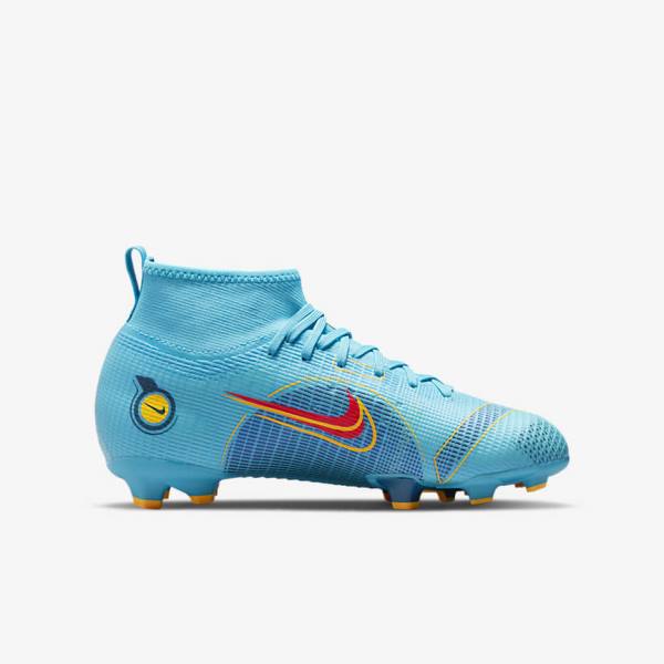 Dětské Kopačky Nike Jr. Mercurial Superfly 8 Pro FG Younger and Older Firm-Grounds Blankyt Oranžové | NK365IPL