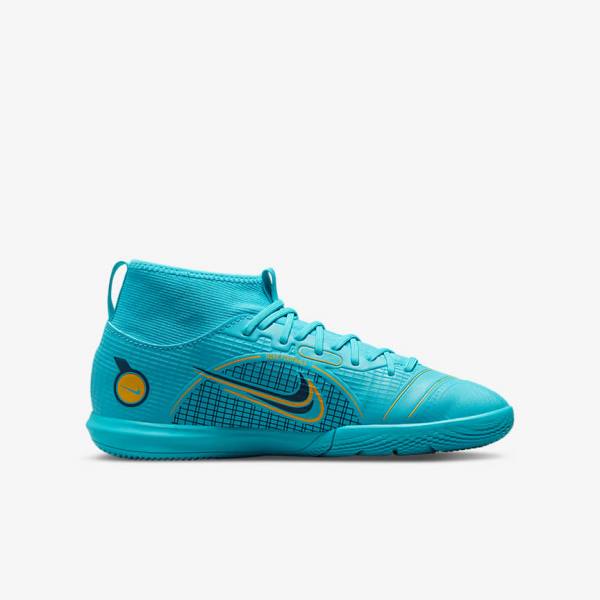 Dětské Kopačky Nike Jr. Mercurial Superfly 8 Academy IC Younger and Older Indoor Court Blankyt Oranžové | NK941QLE