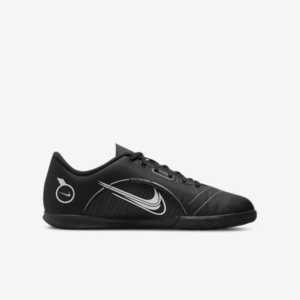 Dětské Kopačky Nike Jr. Mercurial Vapor 14 Club IC Older Indoor Court Černé Šedé Metal Stříbrné | NK153IZO