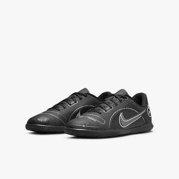 Dětské Kopačky Nike Jr. Mercurial Vapor 14 Club IC Older Indoor Court Černé Šedé Metal Stříbrné | NK153IZO