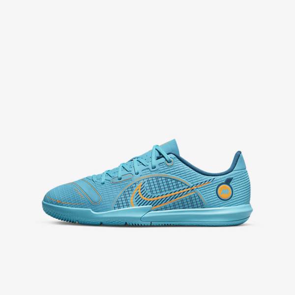 Dětské Kopačky Nike Jr. Mercurial Vapor 14 Academy IC Older Indoor Court Blankyt Oranžové | NK601DES