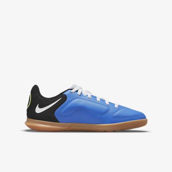 Dětské Kopačky Nike Jr. Tiempo Legend 9 Club IC Older Indoor-Court Světle Blankyt Světle Zelene Hnědé Černé | NK361WVO