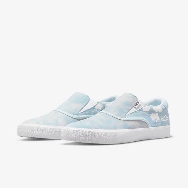 Dětské Skate Boty Nike SB Zoom Verona Slip x Rayssa Leal Blankyt Bílé Blankyt | NK495TJN